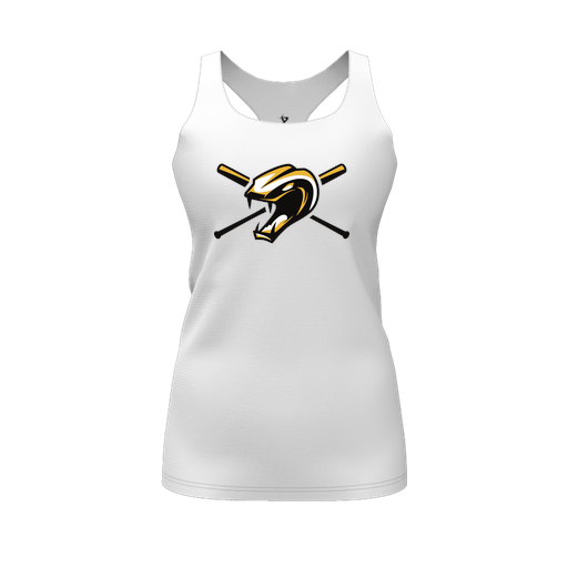 [FT0TRBWH-FYS-LOGO1] Decker Racerback Tank Top (Female Youth S, White, Logo 1)