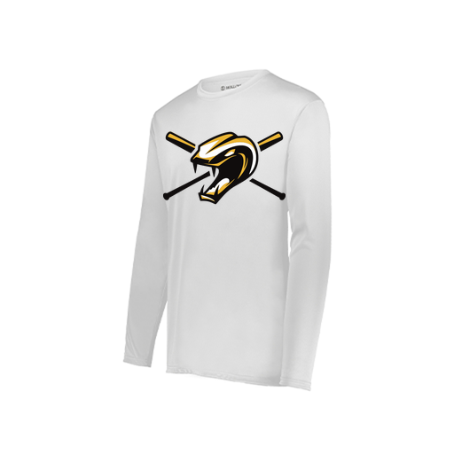 [222822.005.XS-LOGO1] Men's LS Smooth Sport Shirt (Adult XS, White, Logo 1)